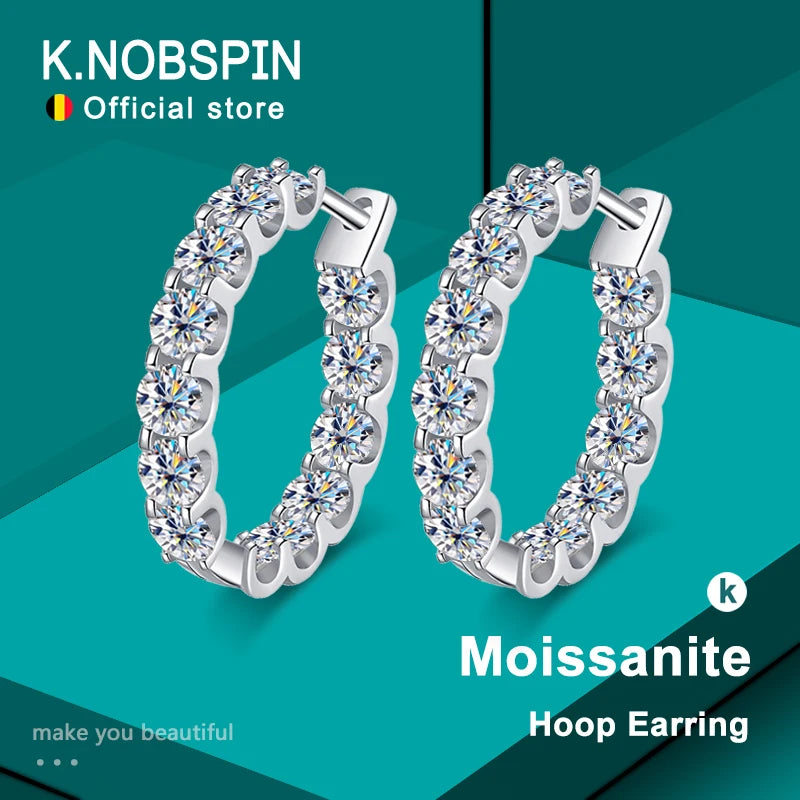 Moissanite Earrings - 925 sterling silver